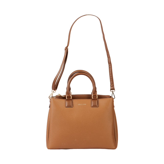 Classic Leather Handbag with Long Handle