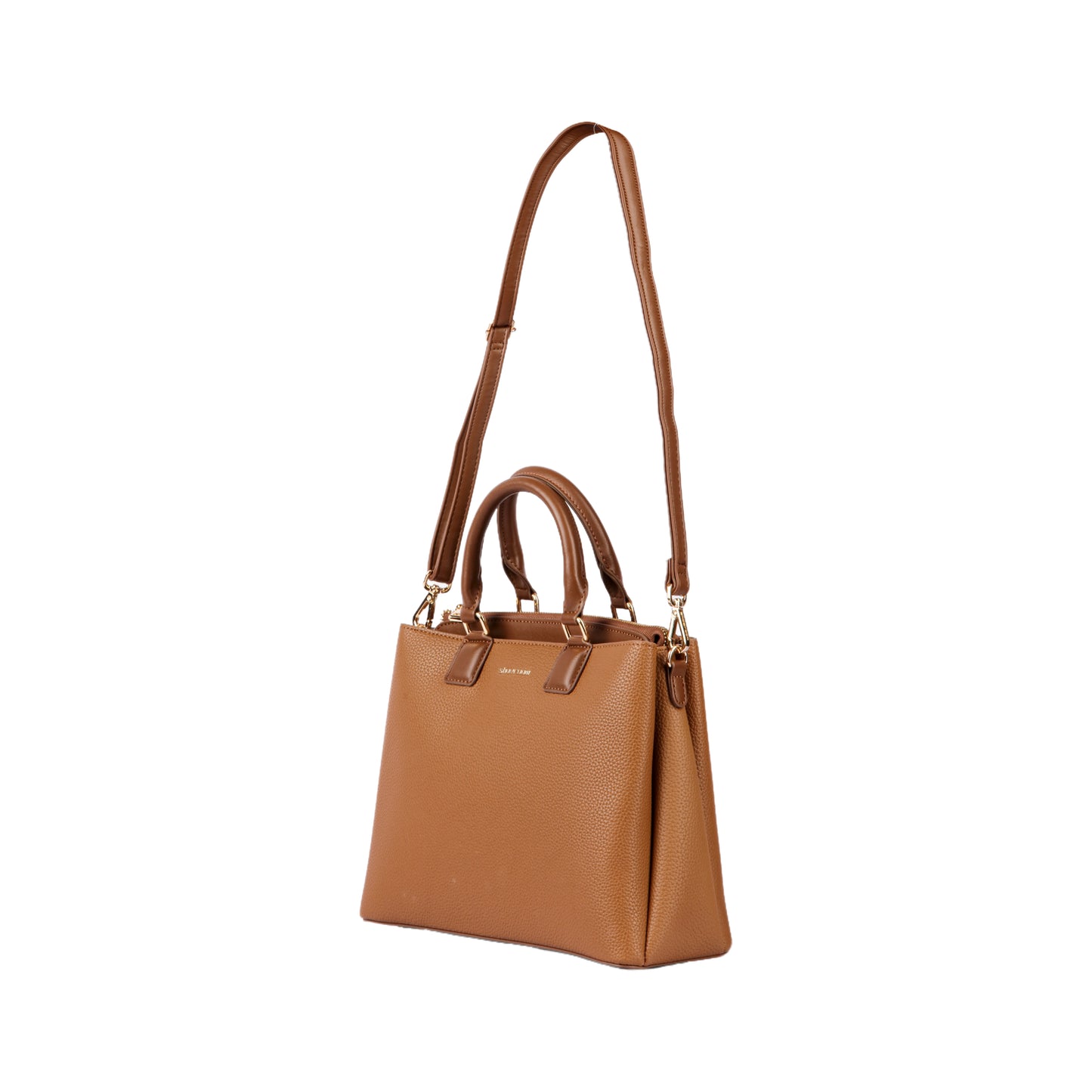 Classic Leather Handbag with Long Handle