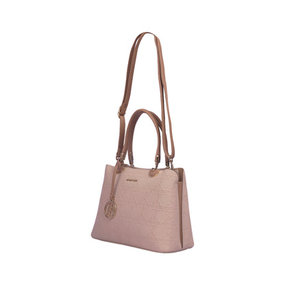 حقيبة يد جلدية ذات تصميم مُنظم