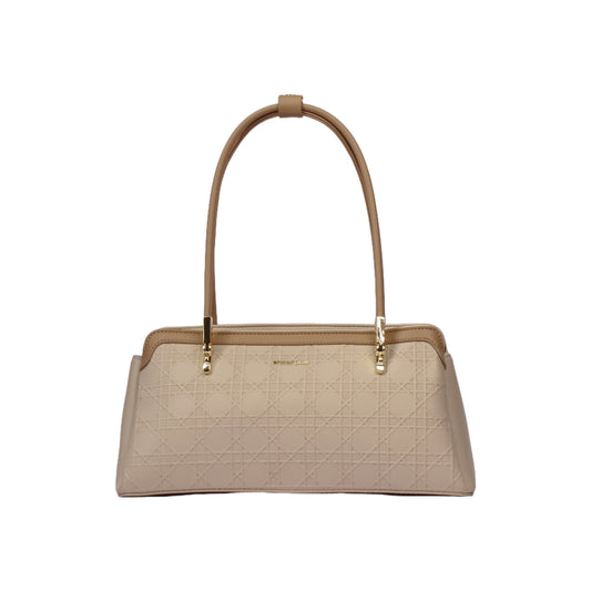 Structured Leather Shoulser Bag