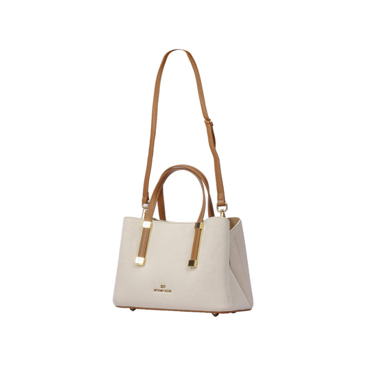 Chic Handbag with Metal Feet