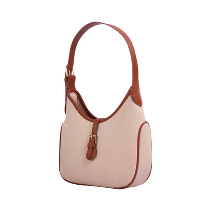 Front Decorative Buckle Shoulder Bag