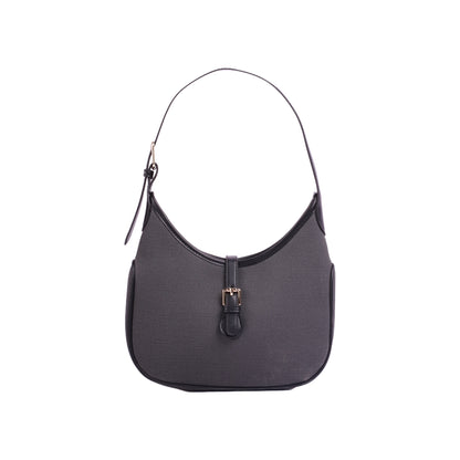 Front Decorative Buckle Shoulder Bag