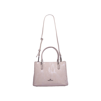 Shiny Leather Handbag with Strap