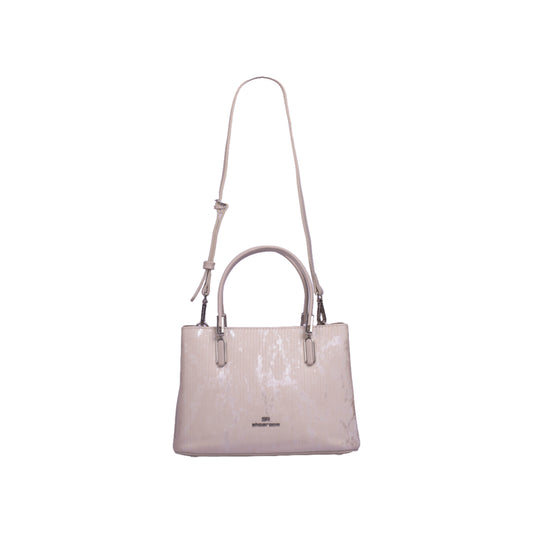 Shiny Leather Handbag with Strap