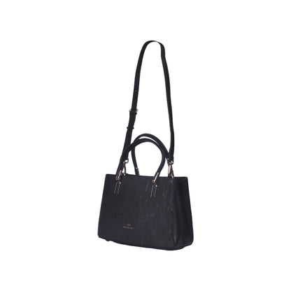 Shiny Leather Handbag with Strap