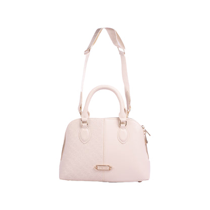 Half Embossed Leather Handbag