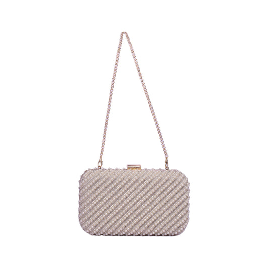 Pearl Soiree Clutch with Chain
