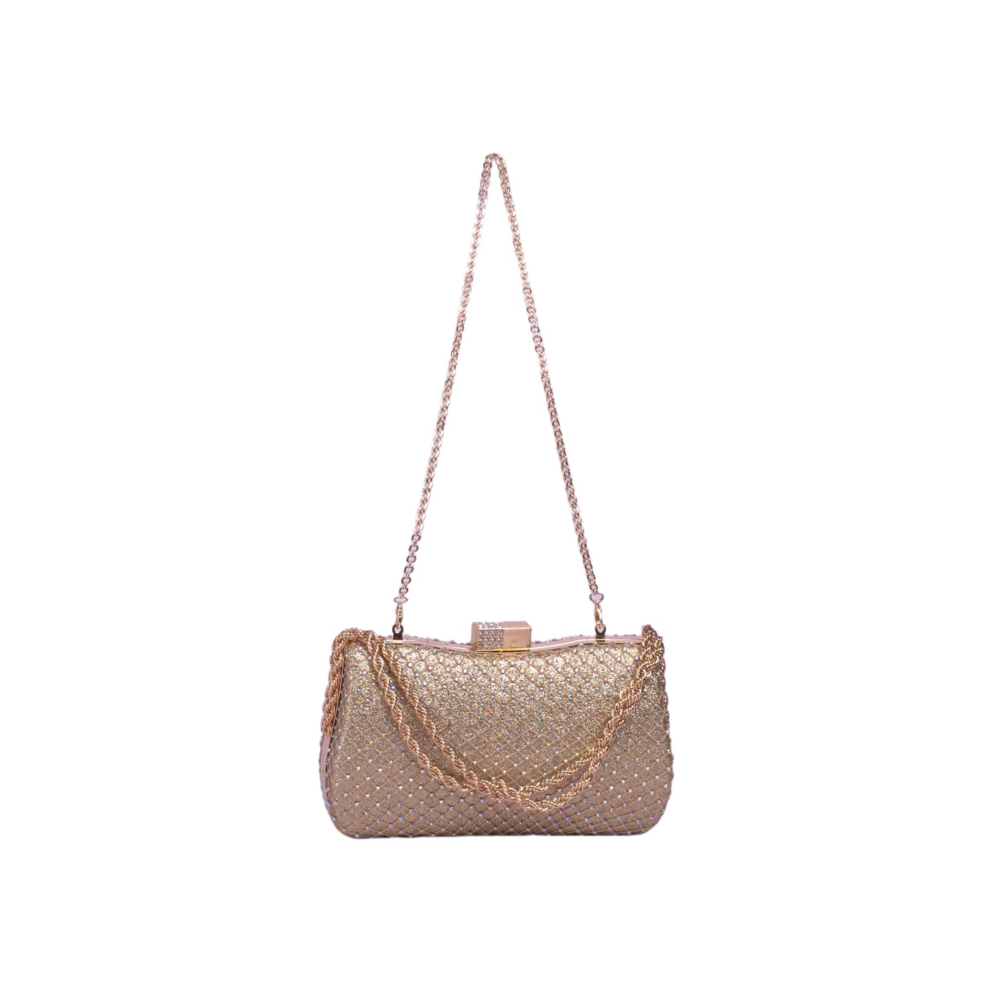 Studded Clutch with Chain