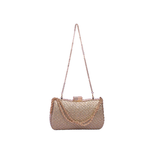Studded Clutch with Chain