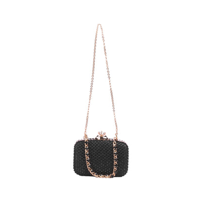 Soiree Strass Clutch with Long Chain