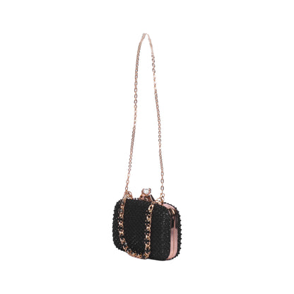 Soiree Strass Clutch with Long Chain