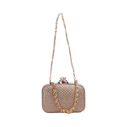 Soiree Strass Clutch with Long Chain
