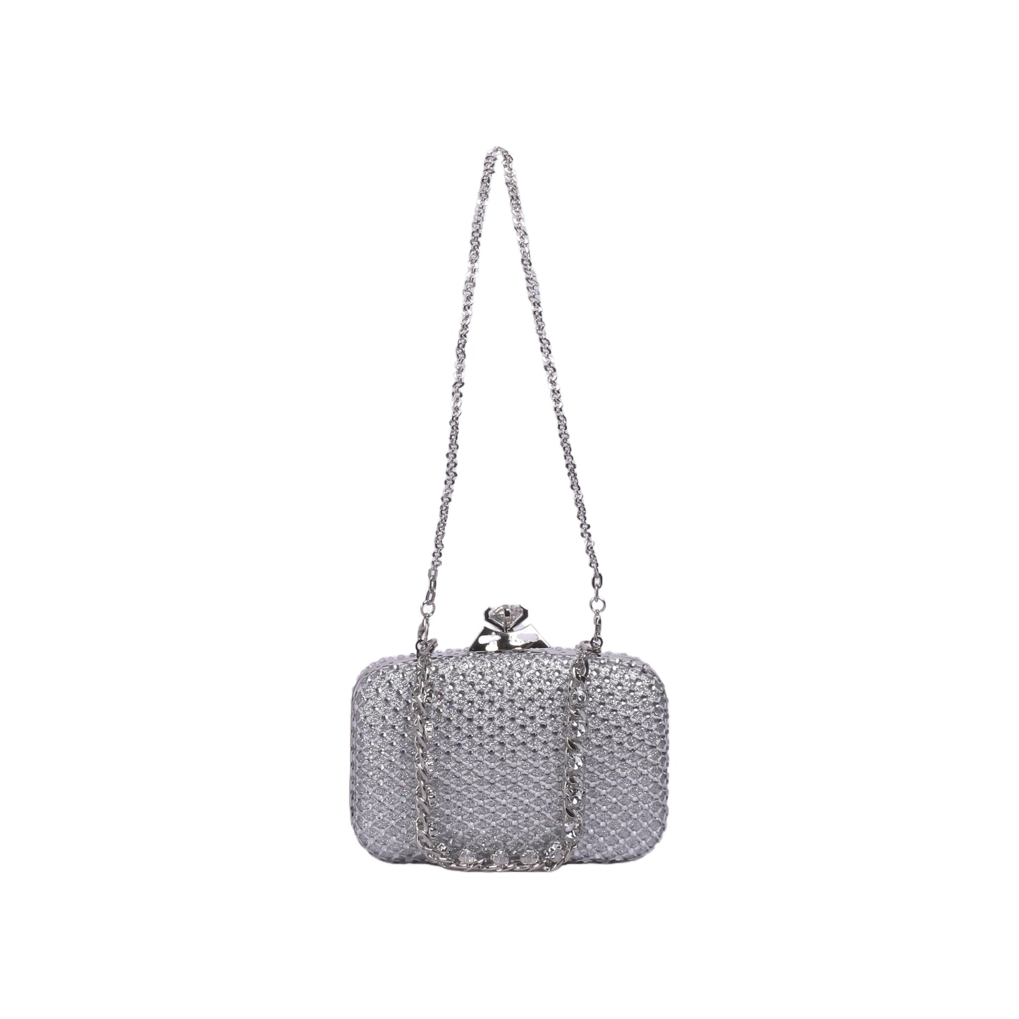Soiree Strass Clutch with Long Chain