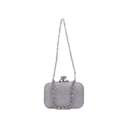 Soiree Strass Clutch with Long Chain