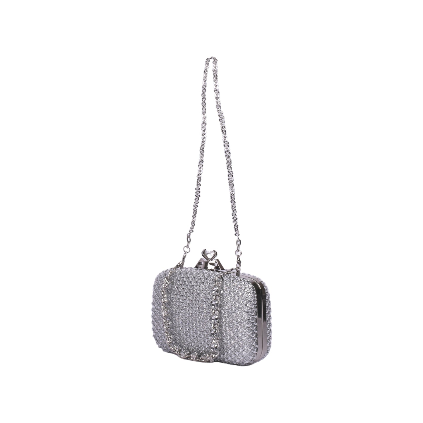 Soiree Strass Clutch with Long Chain