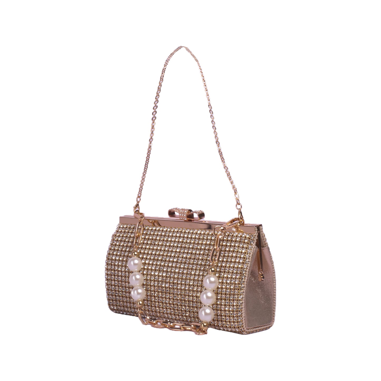 Elegant Strass Clutch with Chain