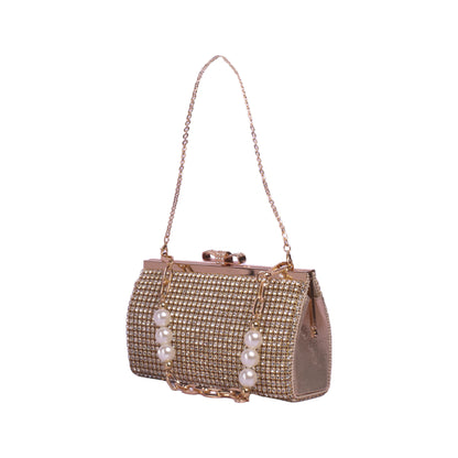 Elegant Strass Clutch with Chain