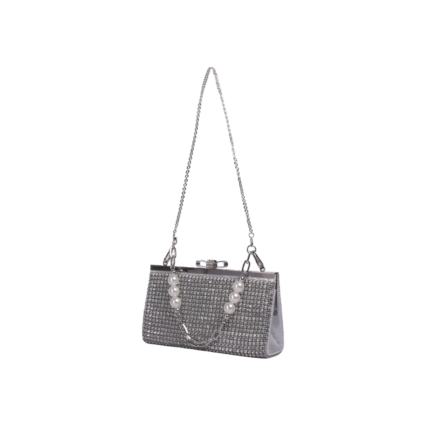 Elegant Strass Clutch with Chain
