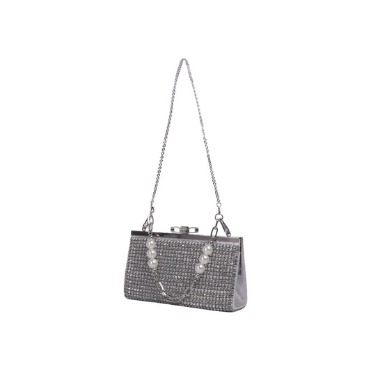 Elegant Strass Clutch with Chain