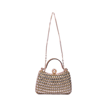 Strass Clutch with Metal Chain