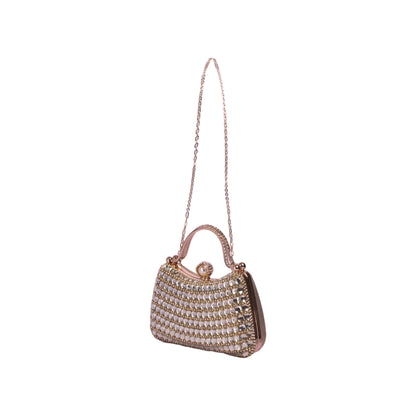 Strass Clutch with Metal Chain