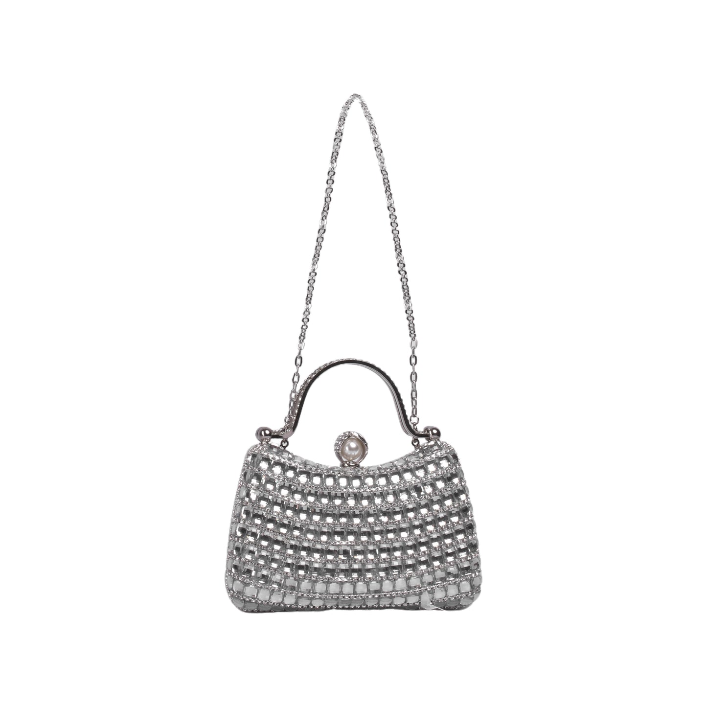 Strass Clutch with Metal Chain