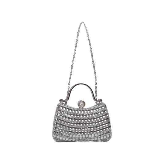 Strass Clutch with Metal Chain