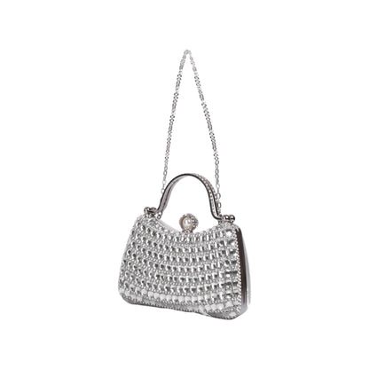 Strass Clutch with Metal Chain