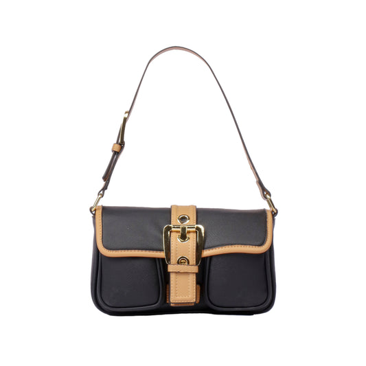 Middle Buckle Shoulder Bag