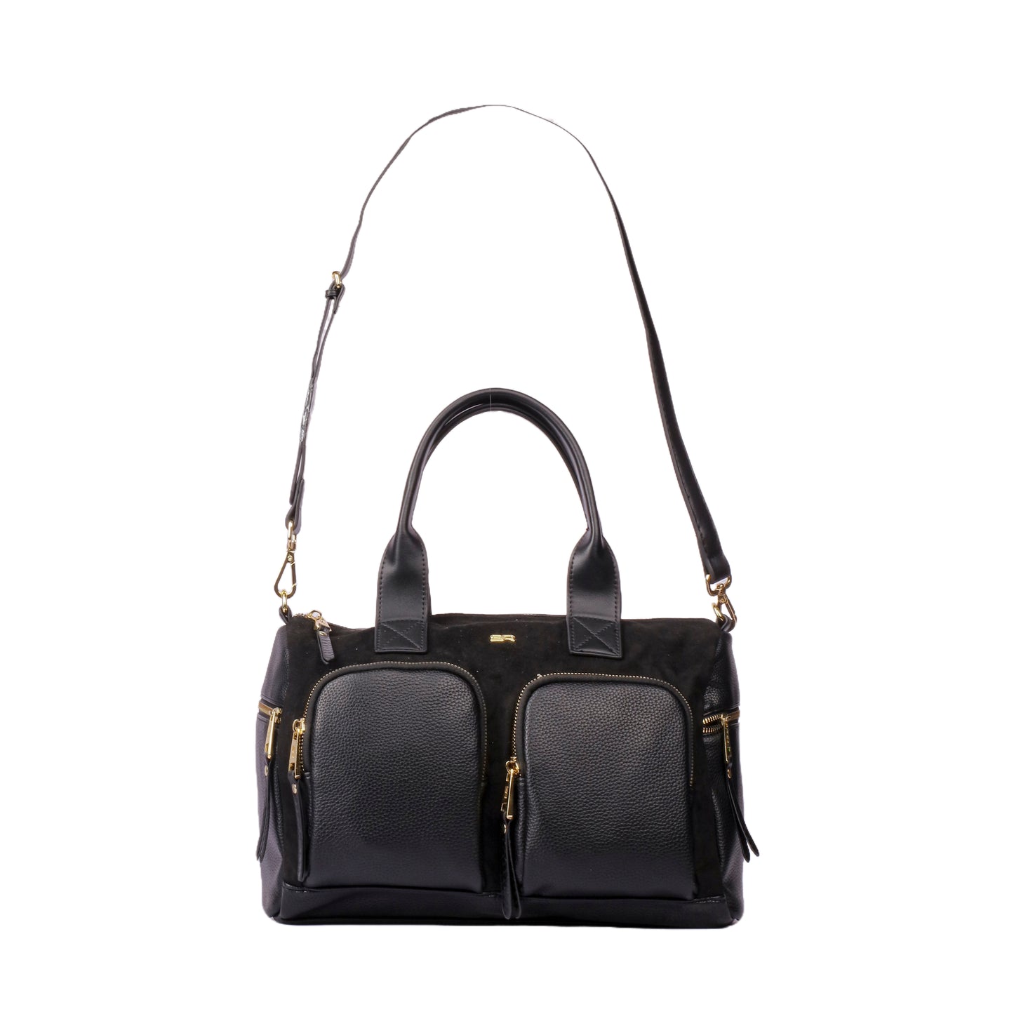 Mixed Material Hand Bag