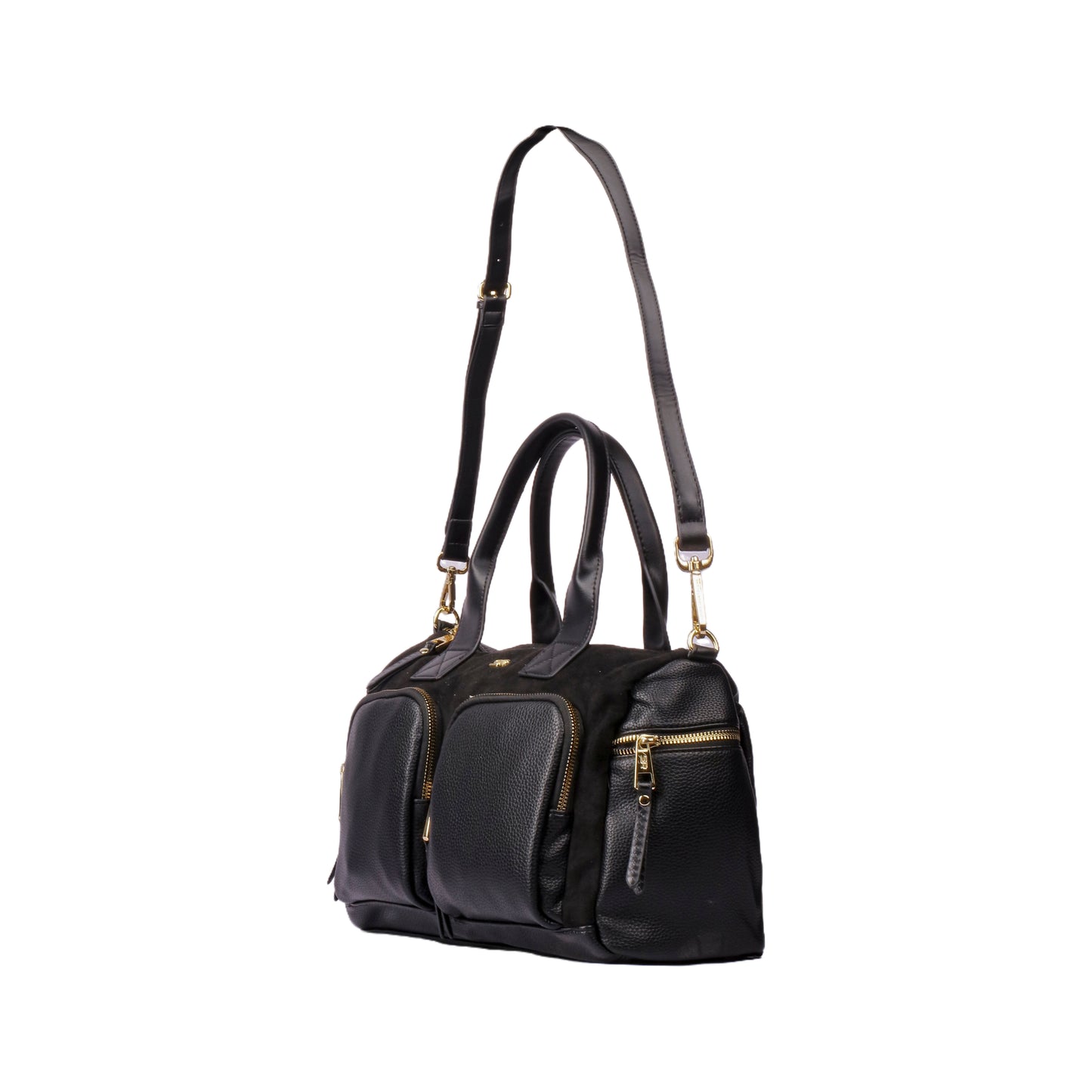 Mixed Material Hand Bag