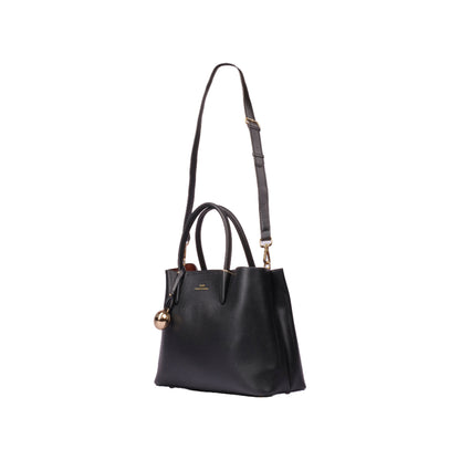 Boxy Handbag with Leather Strap