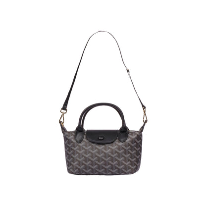 Small Printed Leather Tote Bag