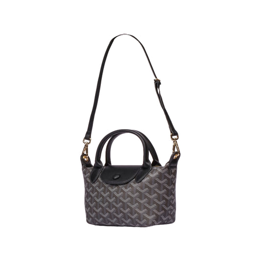 Small Printed Leather Tote Bag