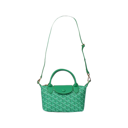 Small Printed Leather Tote Bag