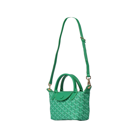 Small Printed Leather Tote Bag