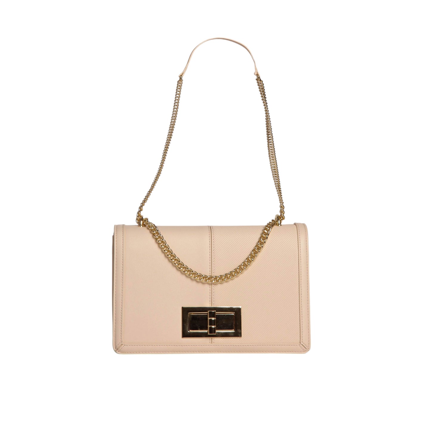 Twist Lock Flap Crossbody Bag