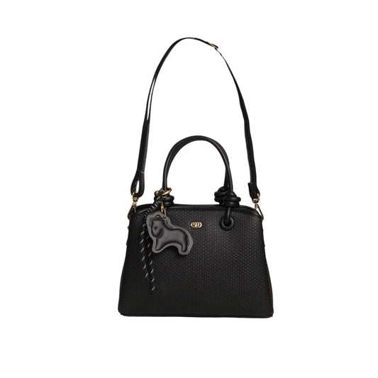 Textured Leather Handbag