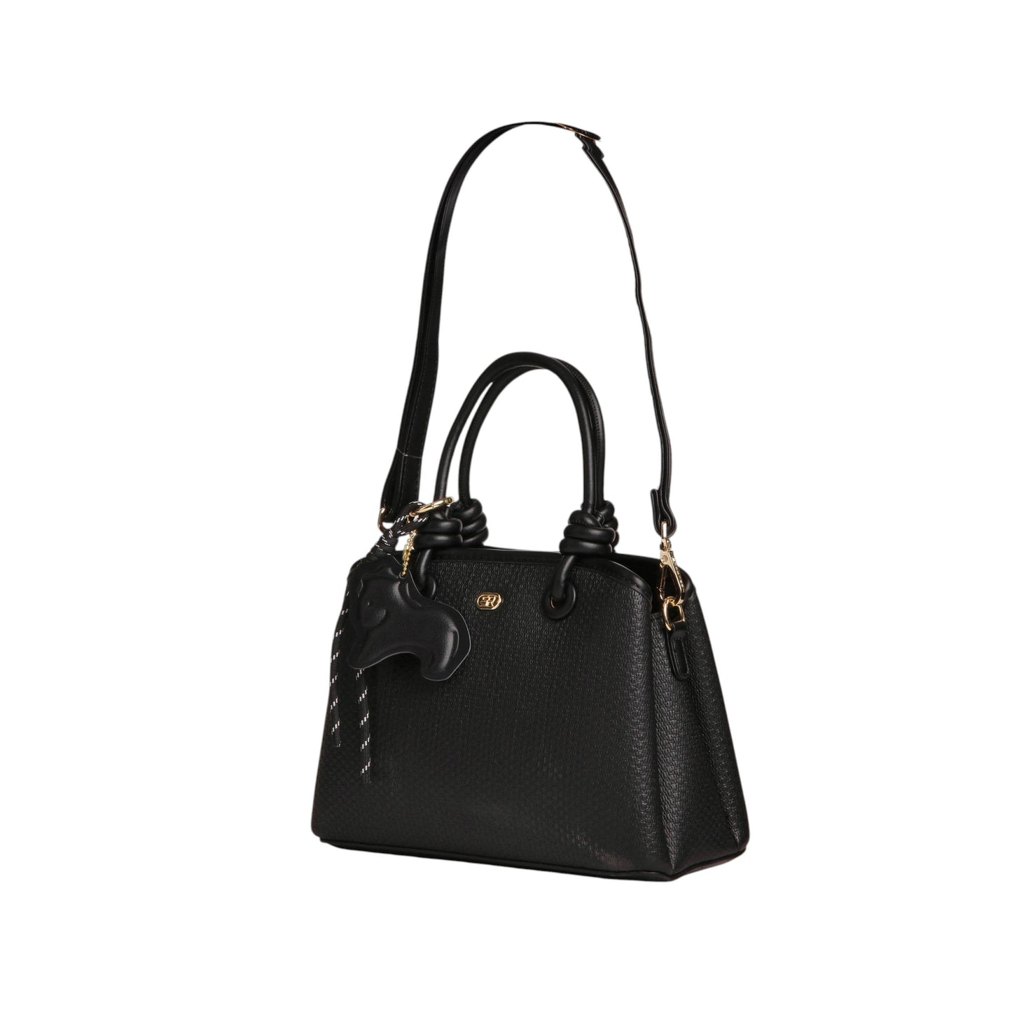 Textured Leather Handbag