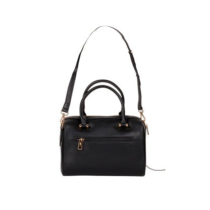 Back Zipper Handbag with Bear Medal