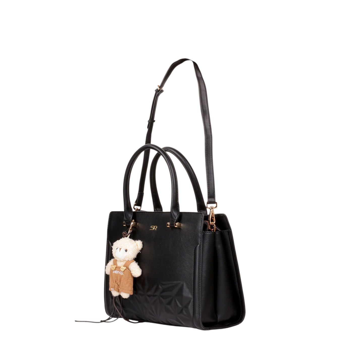 Leather Handbag with Medal