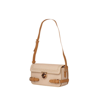 Casual Crossbody Bag with Side Buckles