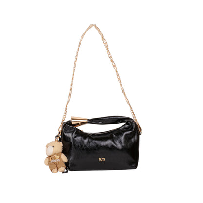 Casual Patent Leather Mini Bag with Chain