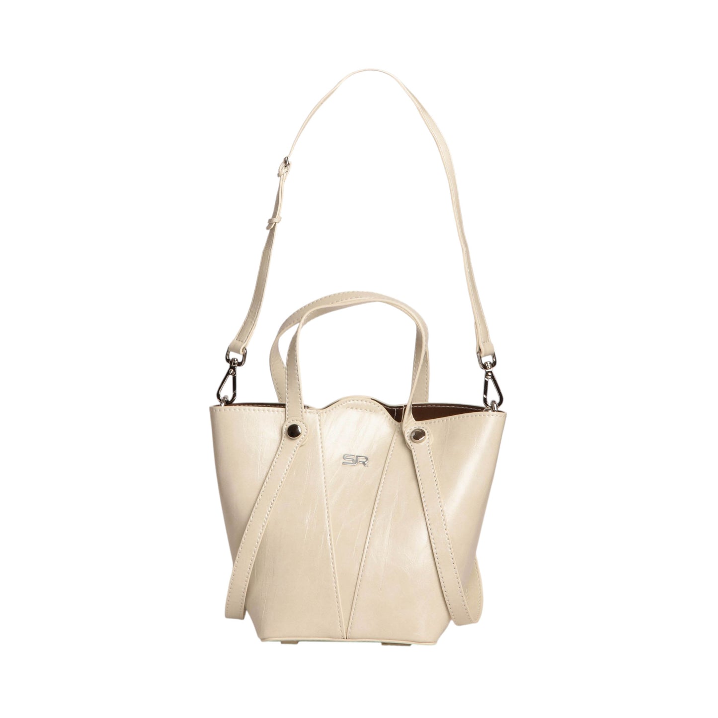 Trendy Leather Handbag with Strap