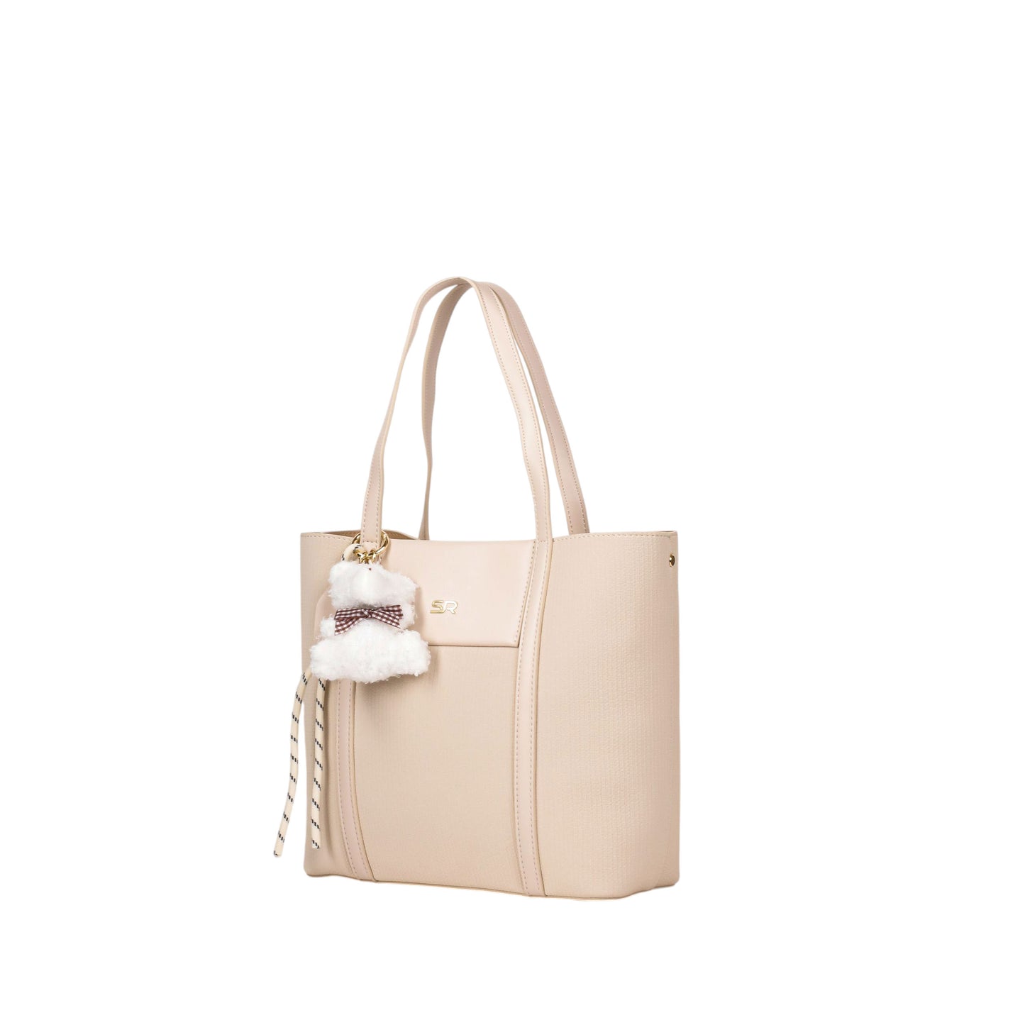 Stylish Shoulder Bag with Bear Medal