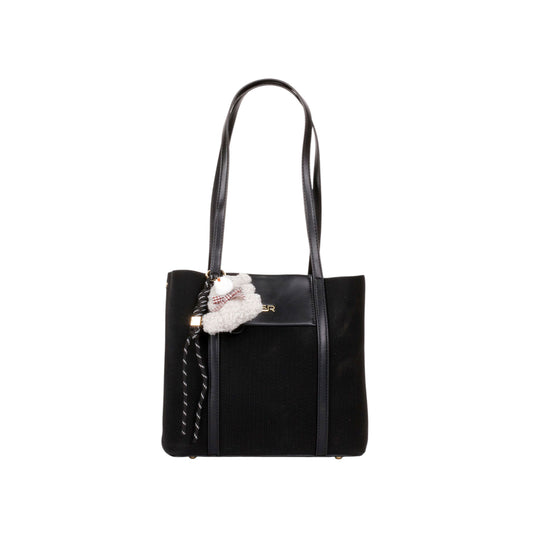 Stylish Shoulder Bag with Bear Medal