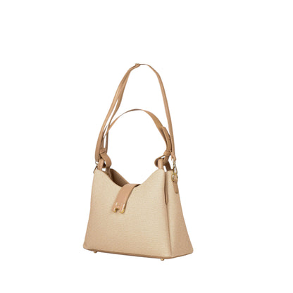 Ribbed Fabric Shoulder Bag