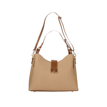 Ribbed Fabric Shoulder Bag