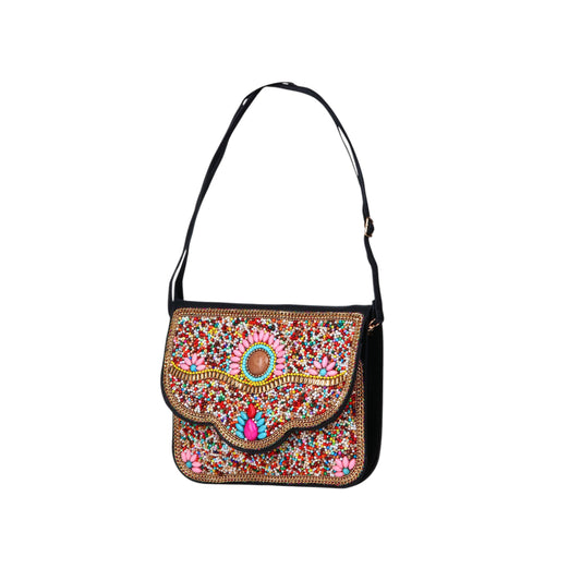 Casual Colorful Beads Cross Body Bag